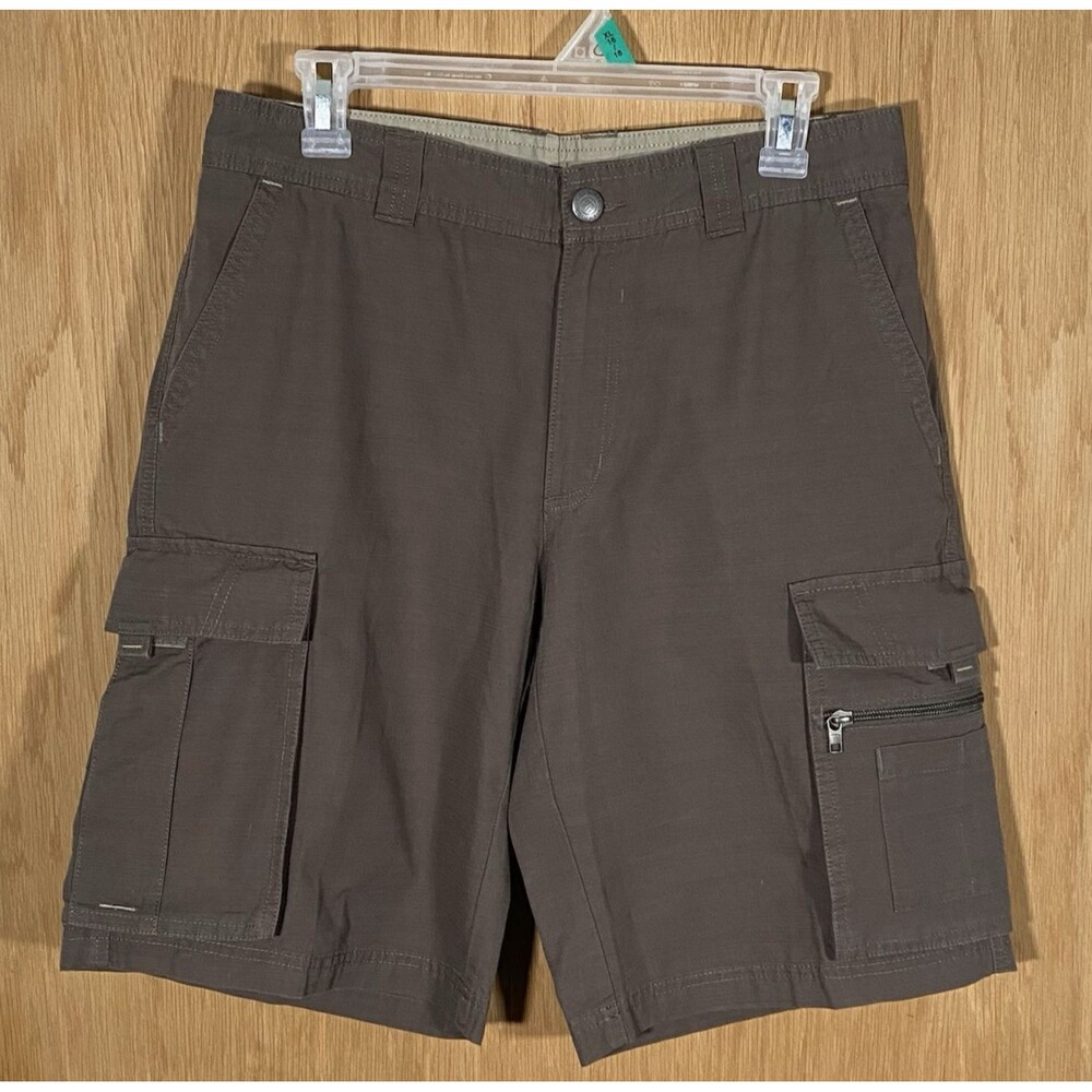 Columbia Cargo Tactical Shorts Men's Sz 32 Gray Cotton Hiking Outdoors Pockets